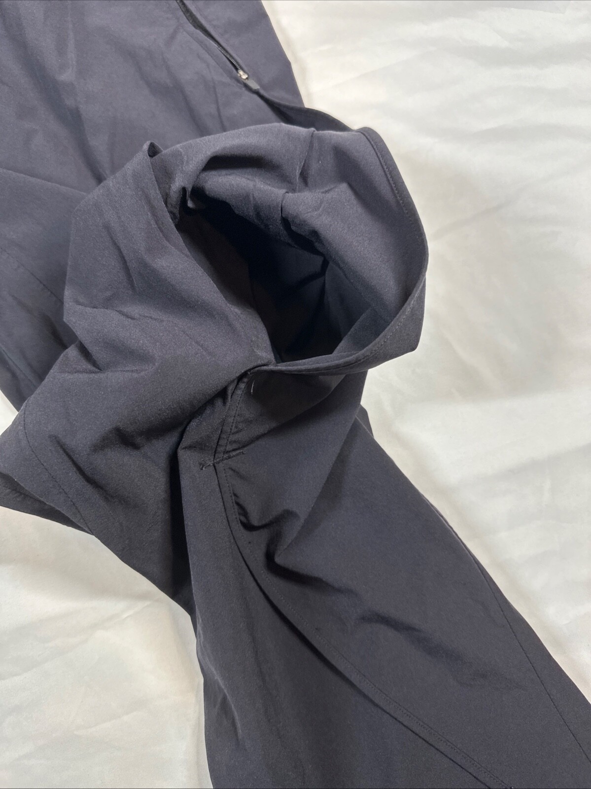Paskho Pants Black Travel Comfort Leisure Pants Zip Fly Drawstring XXL
