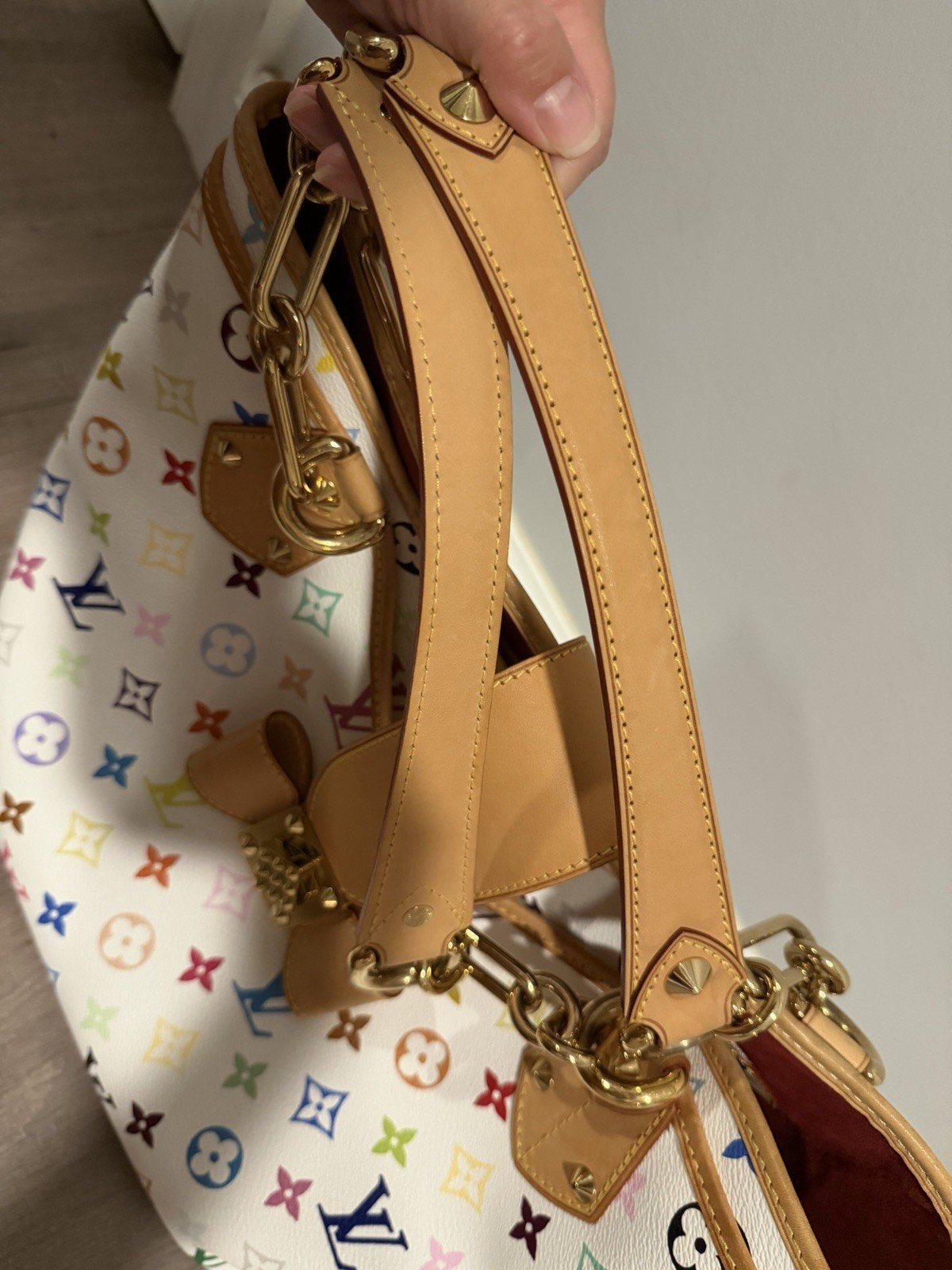 Louis Vuitton Murakami Annie Multicolor White Monogram Canvas