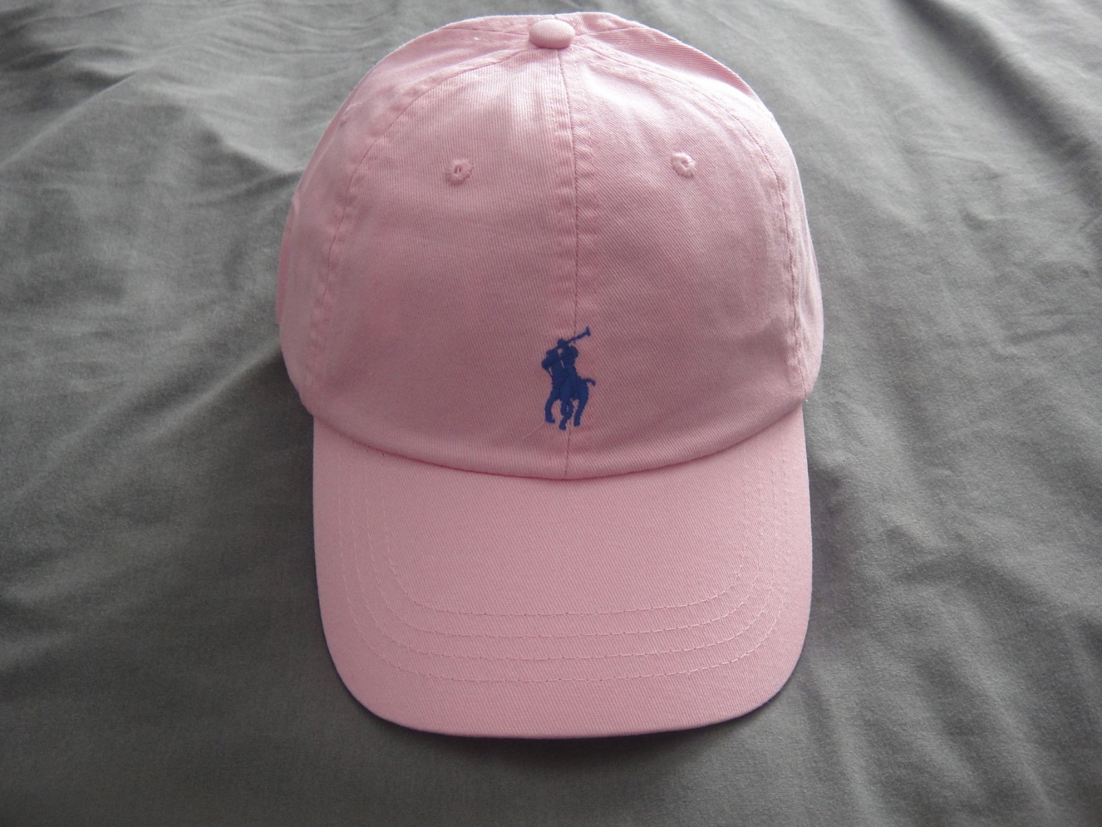 POLO RALPH LAUREN Women PINK One Size Cotton Chino Adjustable Ball CAP, NWT