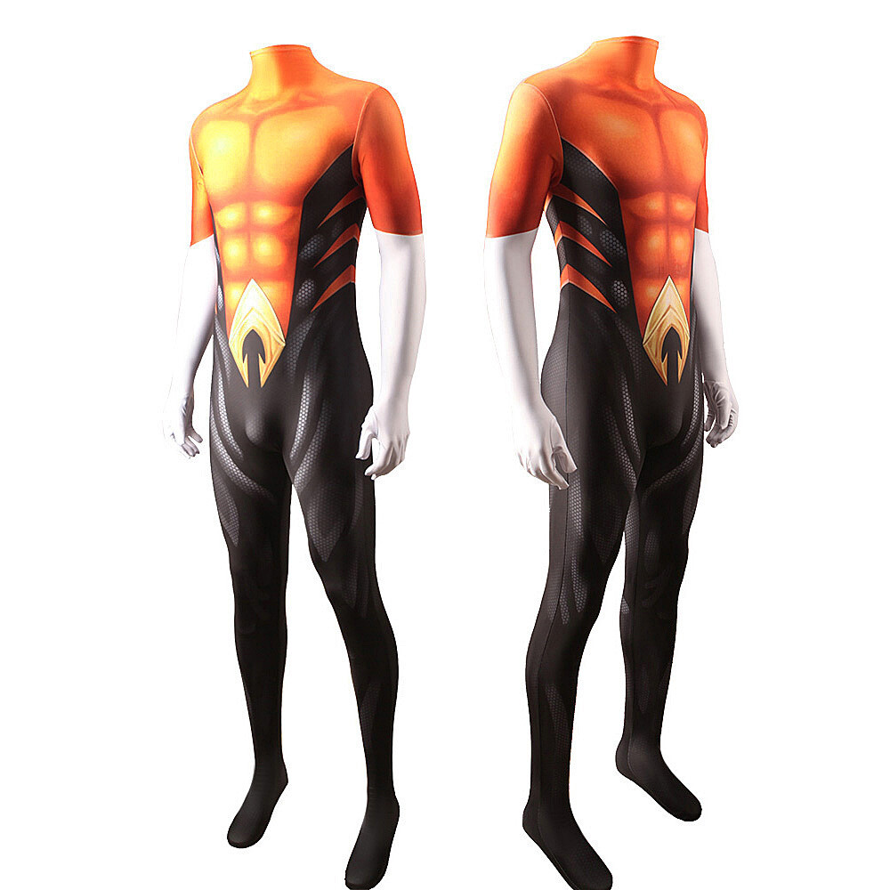 AQUALAD Jumpsuit Jackson Hyde Bodysuit Cosplay Costume Adult Kids Halloween Cos
