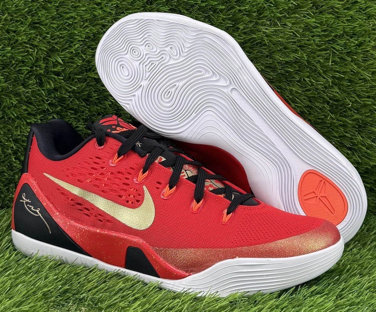 Nike Kobe IX 9 EM Protro China University Red Gold IH1400-600 sz 15 Men’s