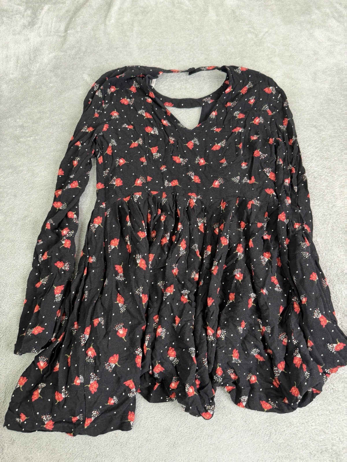 Free People Tegan Mini Dress Women’s Size 6 Black