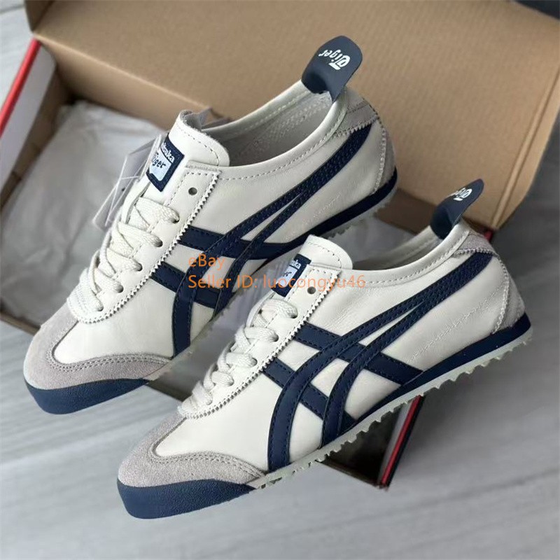 Onitsuka Tiger MEXICO 66 DL408-1659 Birch Navy Blue New With BOX