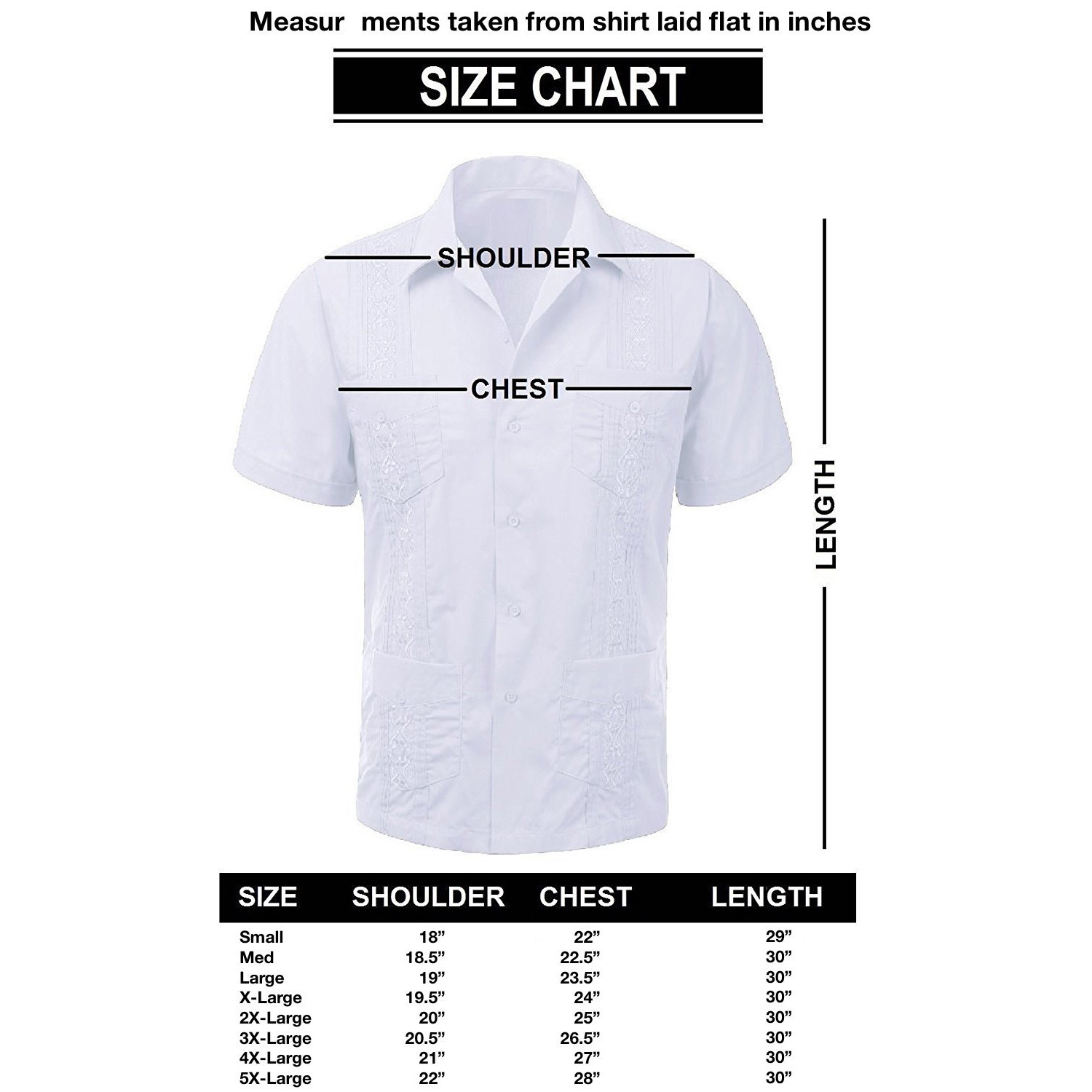 New Guayabera Men’s Premium Cuban Bartender Wedding Casual Button Up Dress Shirt