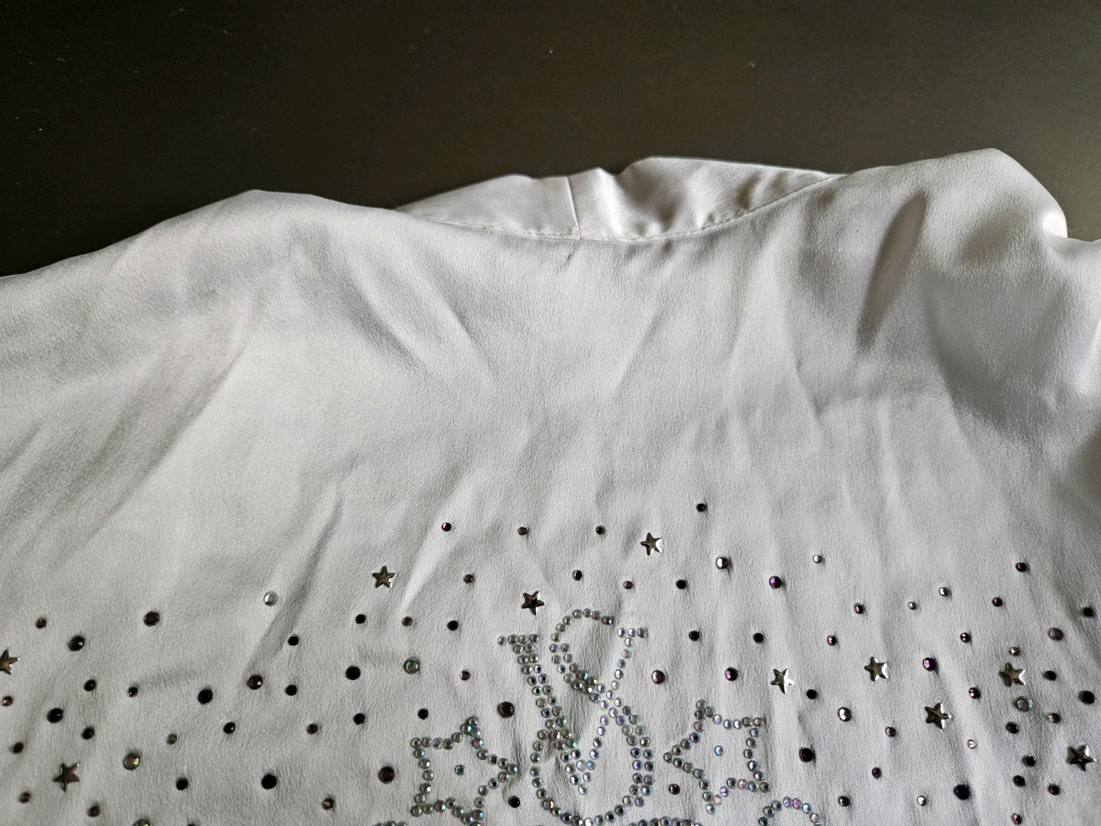 Victoria’s Secret Bombshell White Rhinestone Bling Robe 2010 Size XS/S
