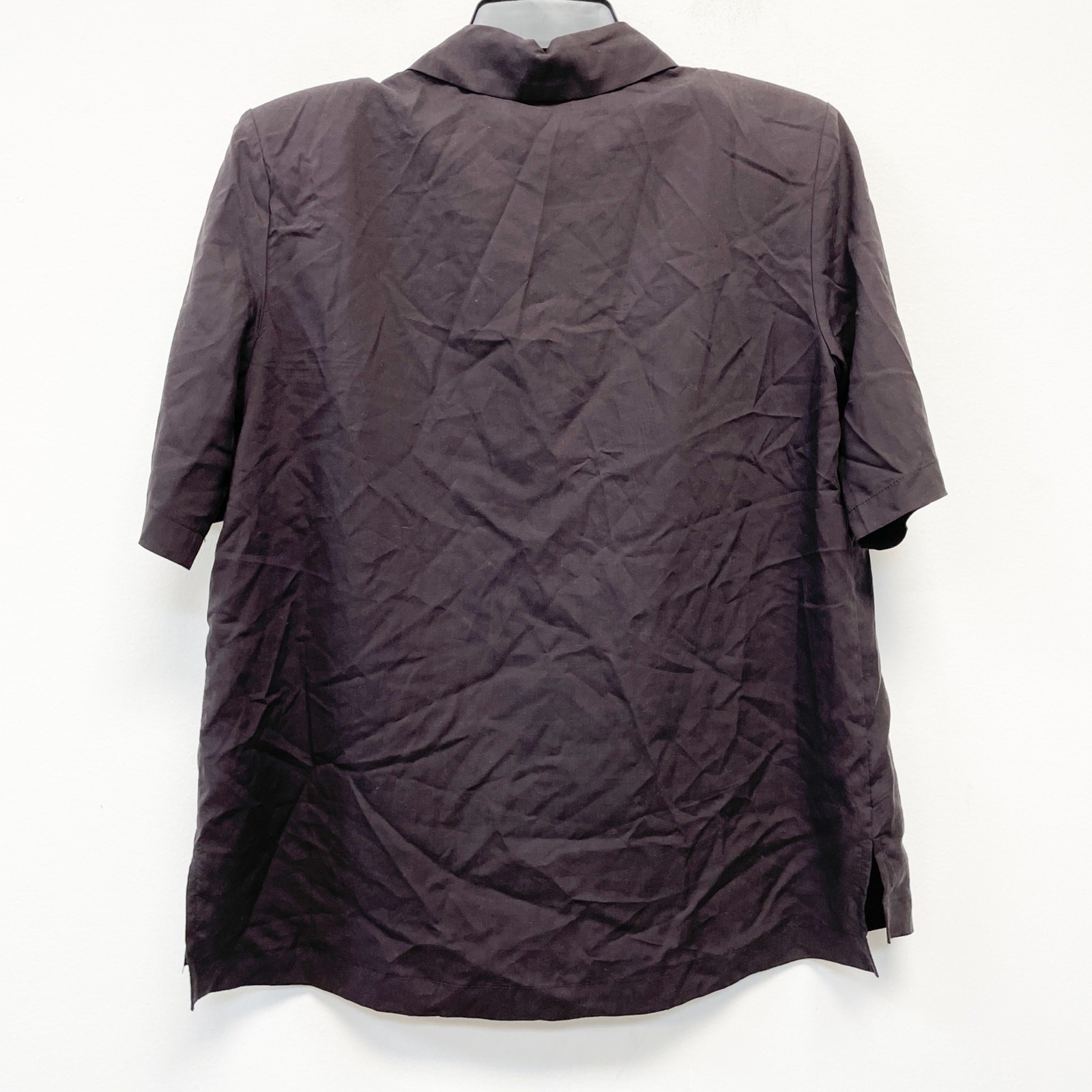 Future Collective Black Button-Down Shirt Short Sleeve Size Small