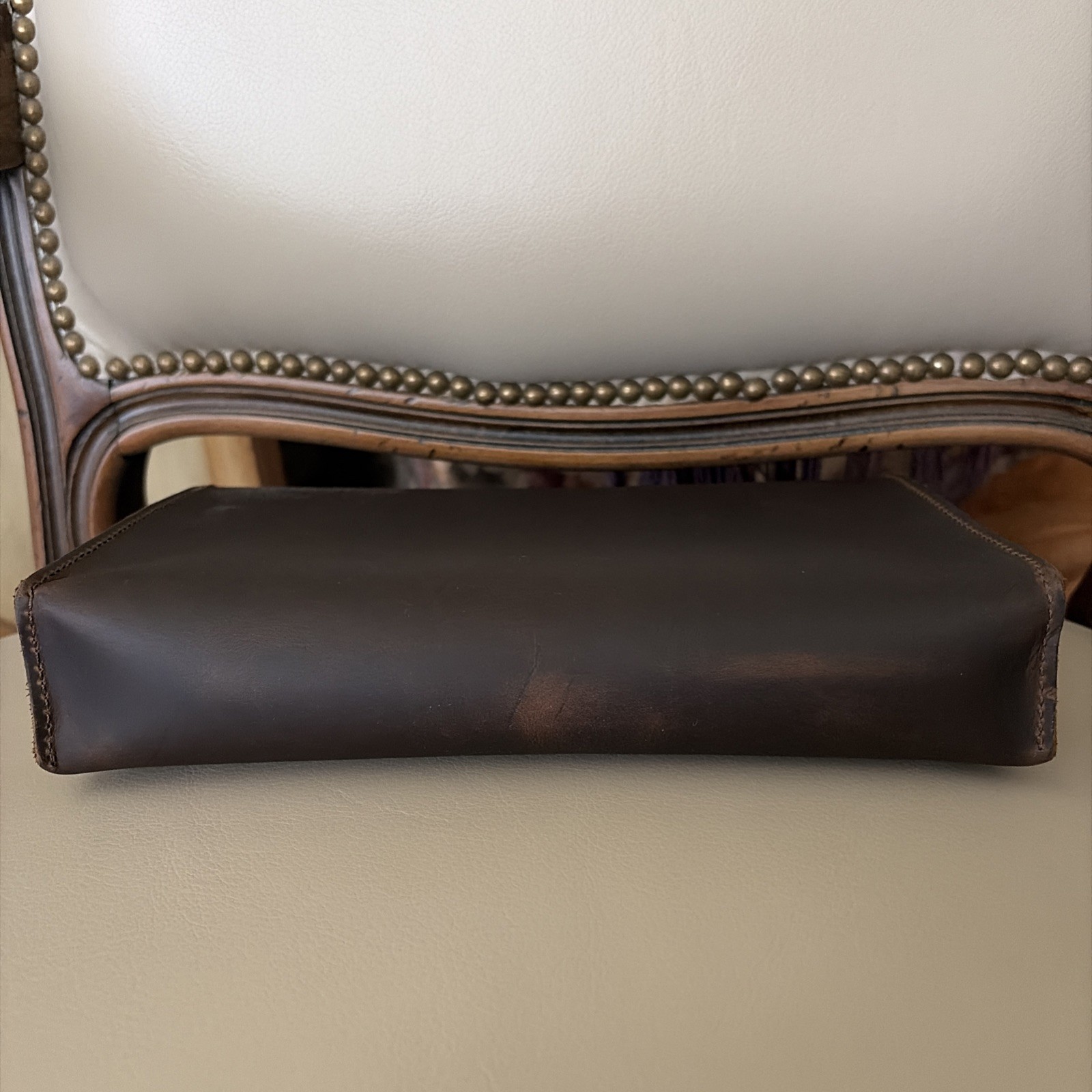 Saddleback Leather Co. – Large Pouch In (DCB) Dark Coffee Brown w/strap