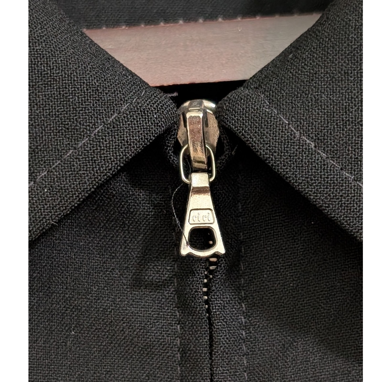 TSE Men’s Black Minimalist Full-Zip Harrington Jacket Medium