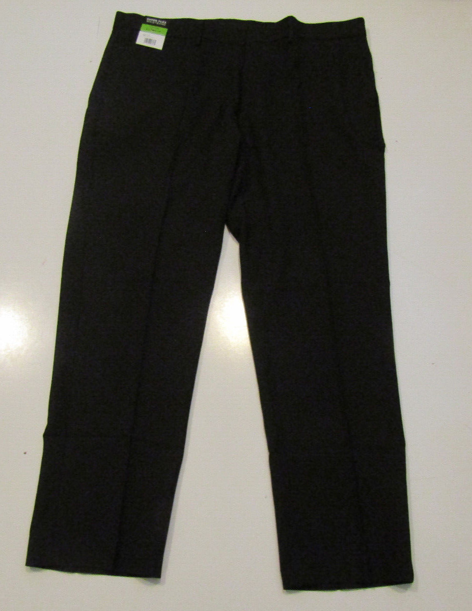 NWT Mens KENNETH COLE Slim Fit Techni-Cole Performance Pants Black 40 W 30 L
