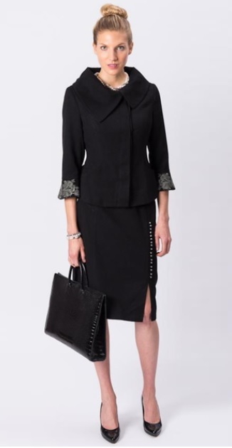 NEW Grace Gallo New York Marilyn Black Small Wool Blend Jacket (MSRP:$785)