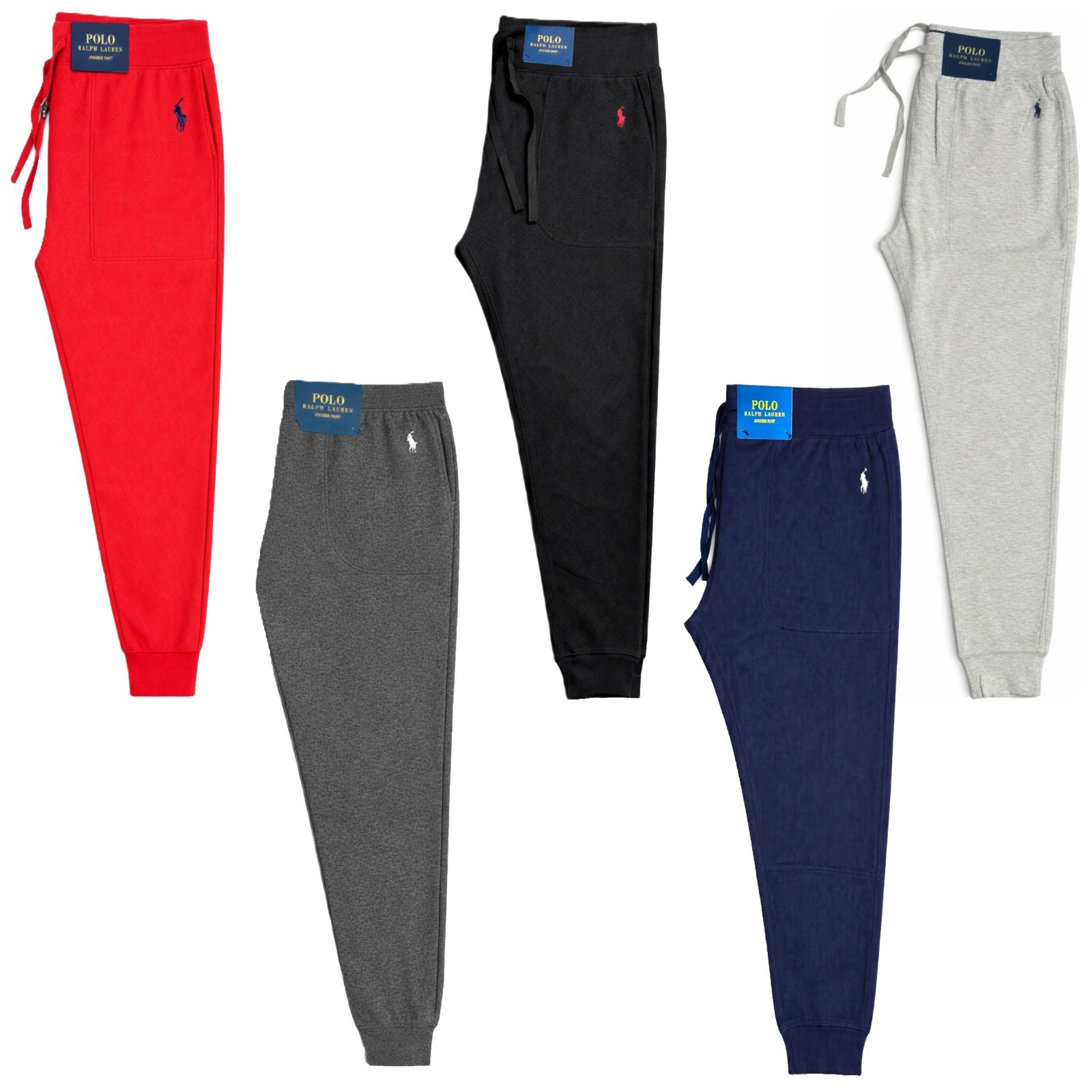 NWT – POLO RALPH LAUREN Men’s Waffle Knit Sleep Jogger Pants : 5 COLS : S – XXL