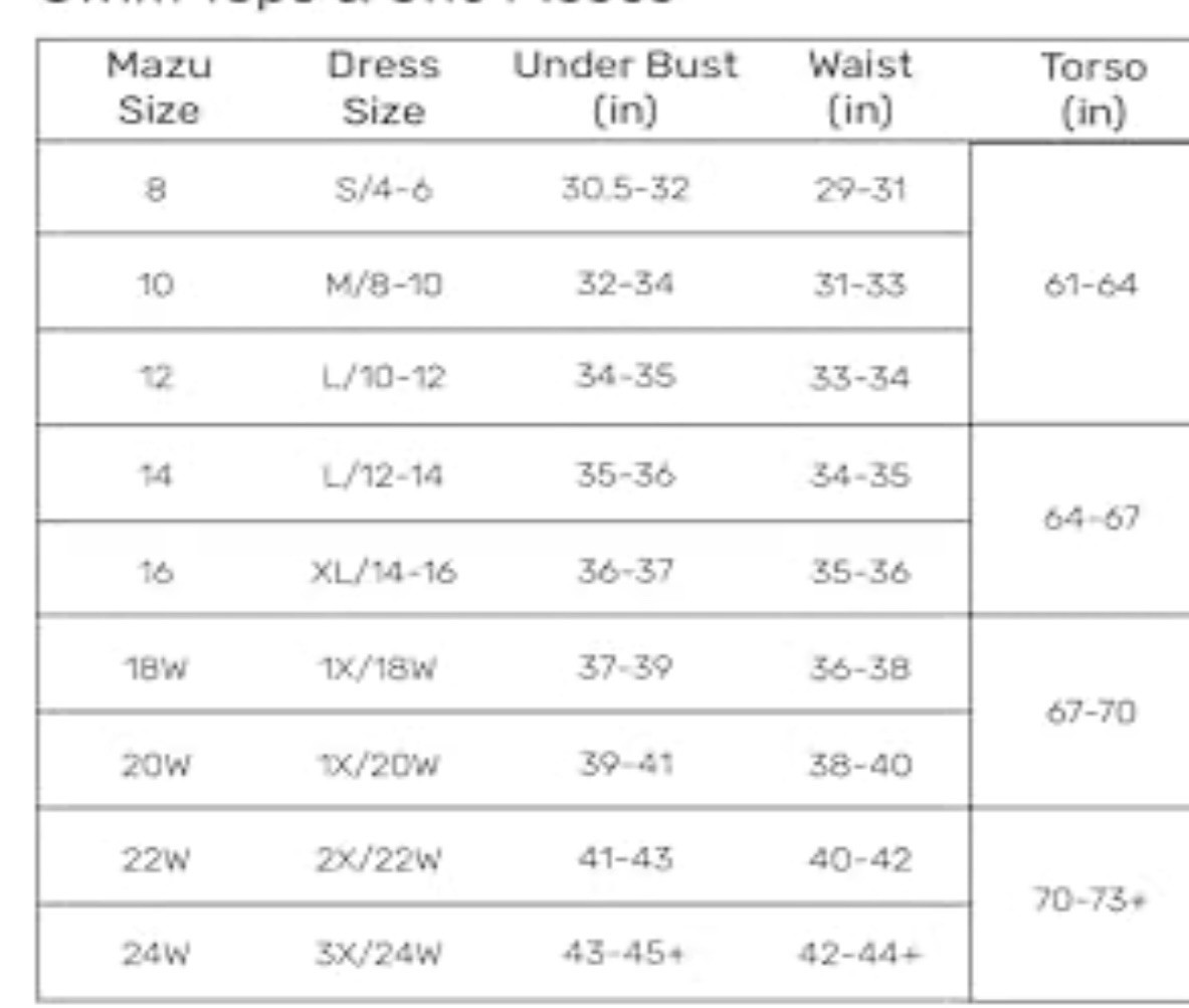 Mazu Swim Women’s Black Paisley Halter One Piece Swimsuit Size 22W Plus