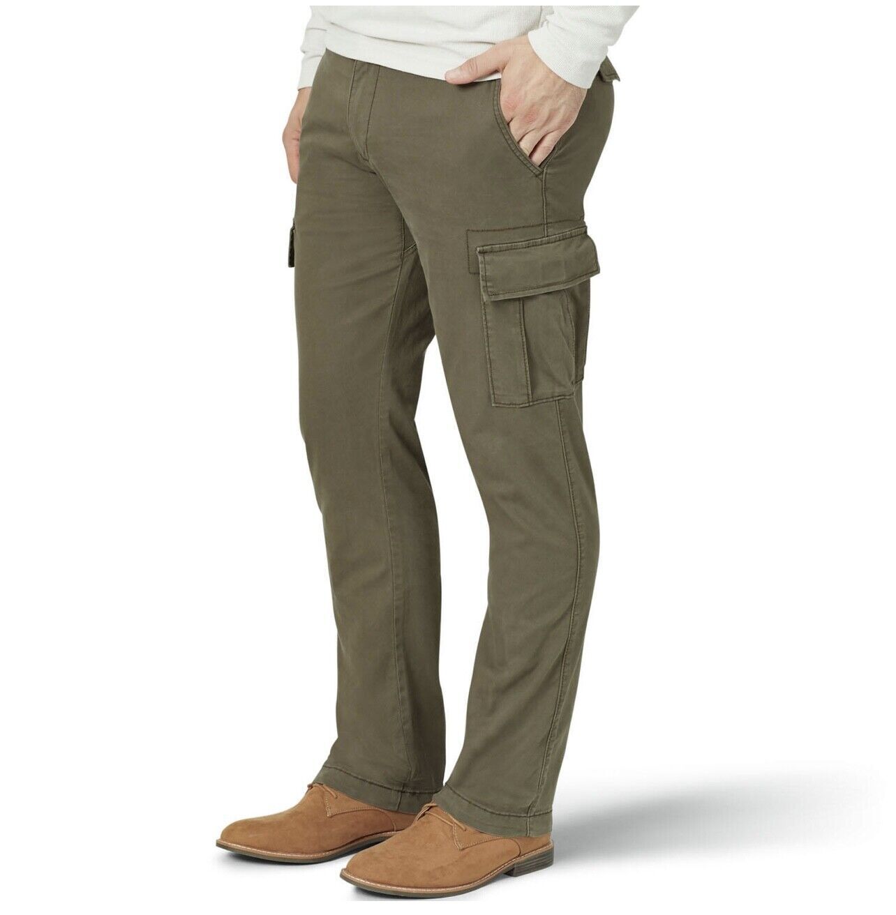 Lee Men’s Motion Stretch Regular Fit Straight Leg Cargo Pant – Size/Color Varies