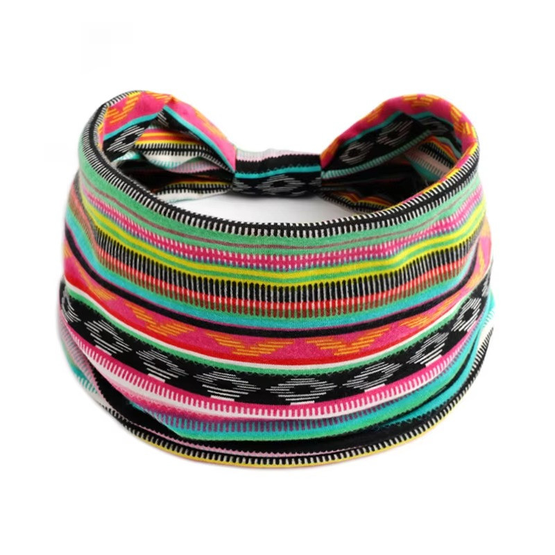 Bandanna Wide Sports Yoga Headband Stretch Hairband Elastic Hair Band Turban