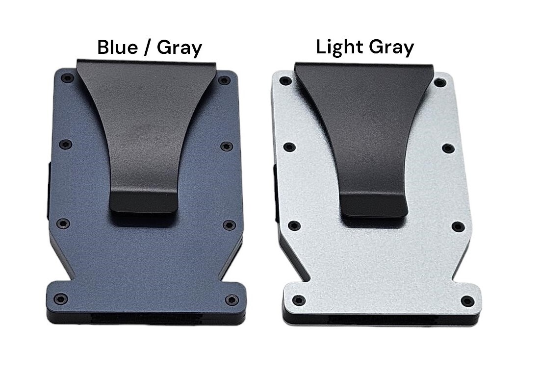 Blank Aluminum MRF-05 RFID blocking Minimalist wallets with money clip.