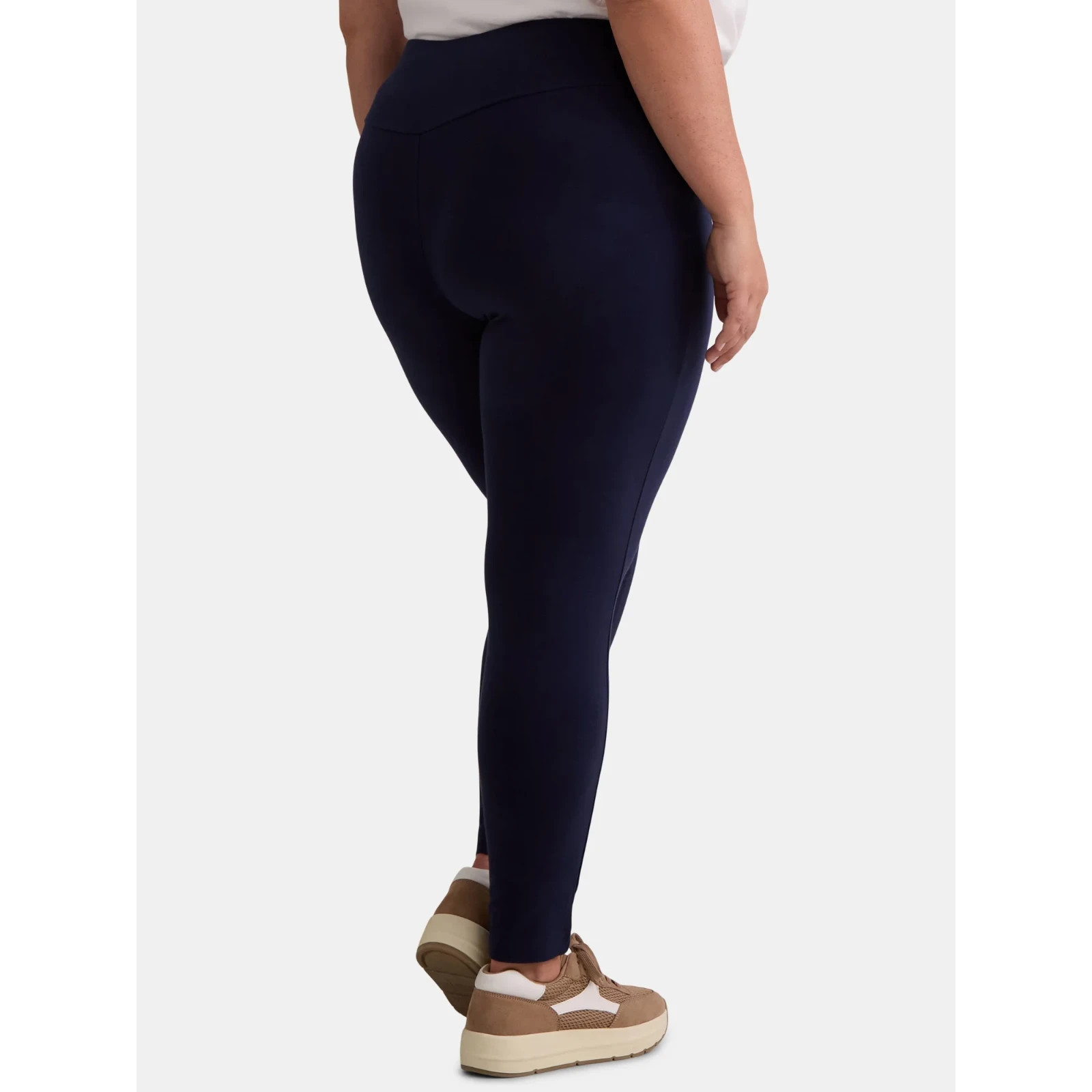 Terra & Sky 4X (28W-30W) Dark Navy High Waist Ankle Length Leggings NWT