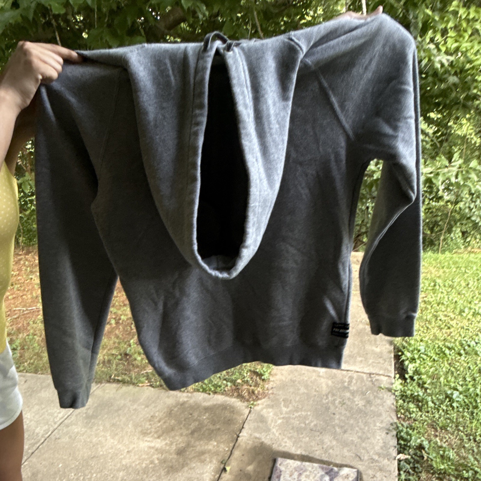 Fox Racing Gray Logo Pullover Hoodie Mens S Regular Fleece Hooded Pockets