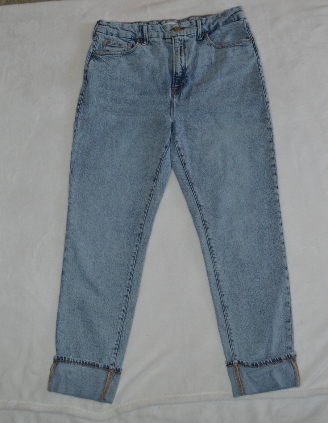 Women’s Good American Good Classic Cuffed Jeans Size 14