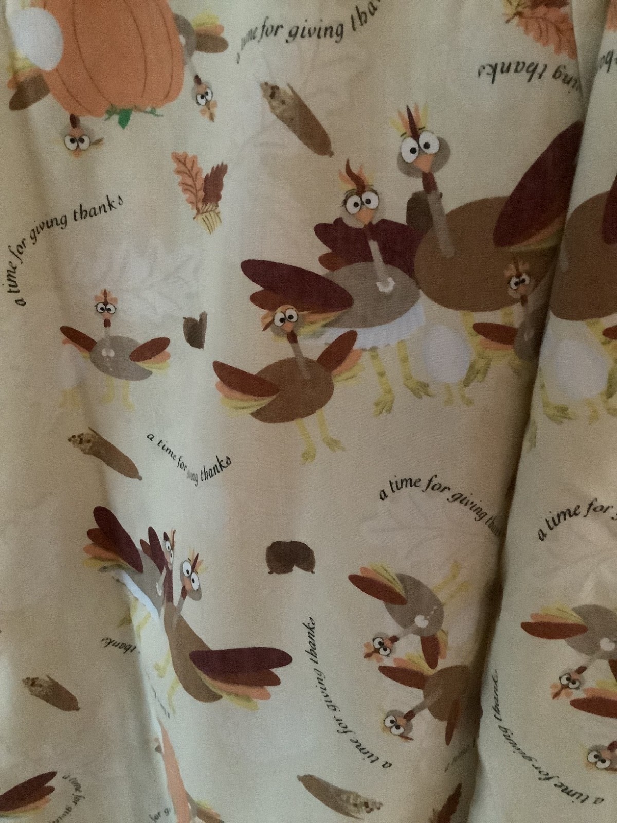 UA Scrubs Thanksgiving Snap Front Scrub Jacket Turkey Pumpkins Brown Orange XS
