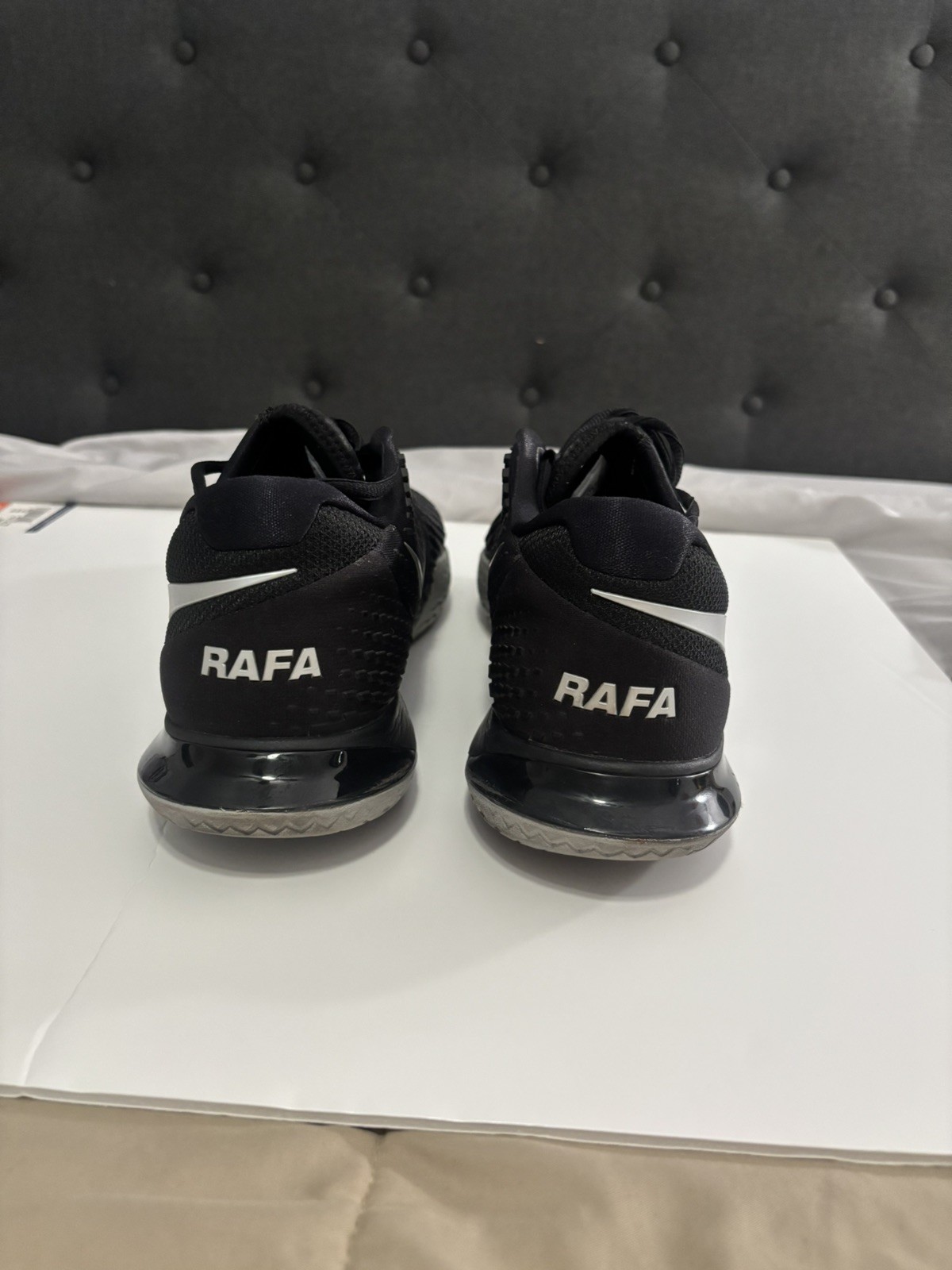 Nike Air Zoom Vapor Cage 4 Rafa Black Silver Tennis Shoes Men’s 11.5 DD1579-001