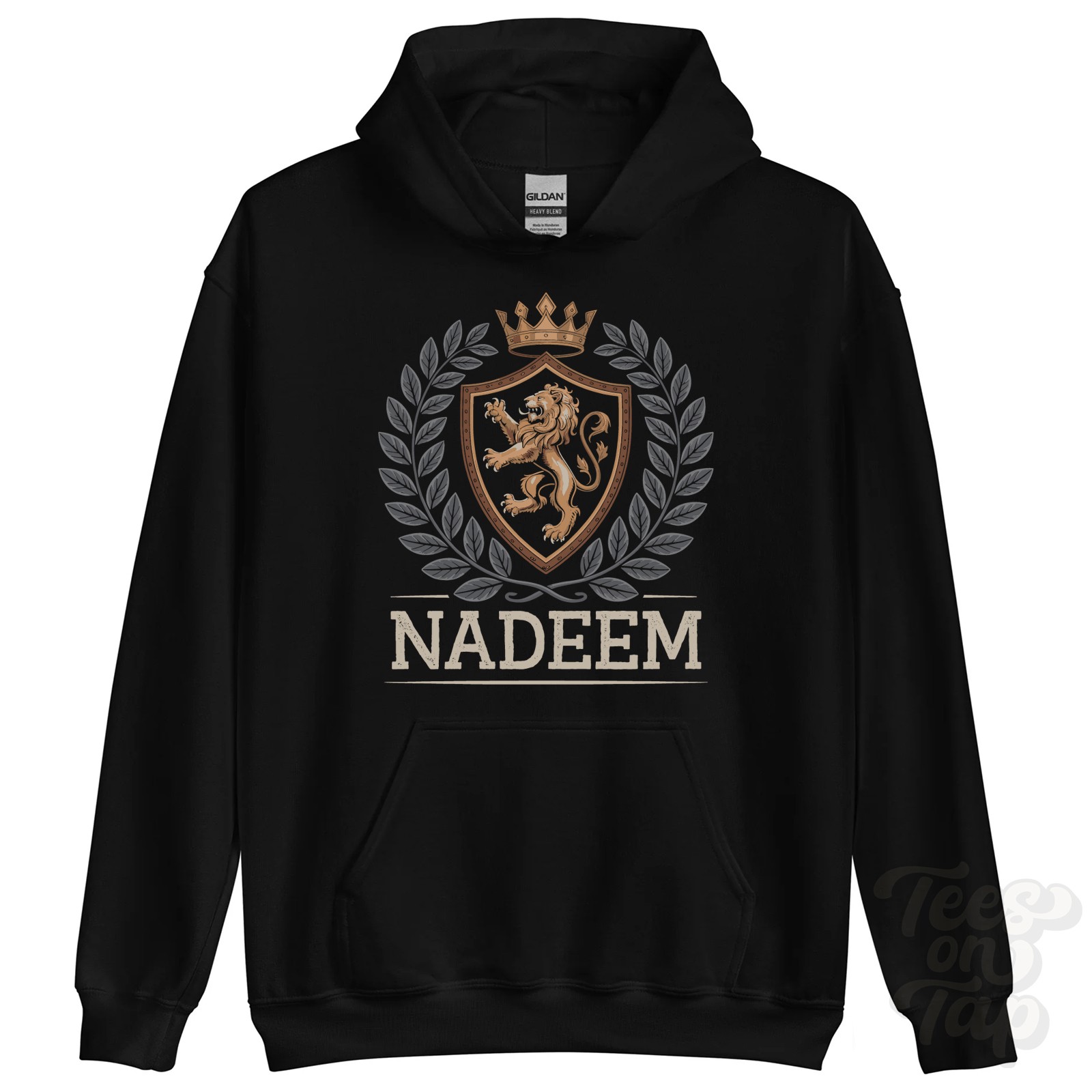 NADEEM FANTASY COAT OF ARMS HOODIE novelty parody family name crest