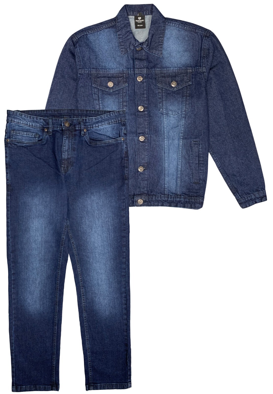 Men’s Denim Classic Jean Suit 2-Piece Outfit Jacket & Pants