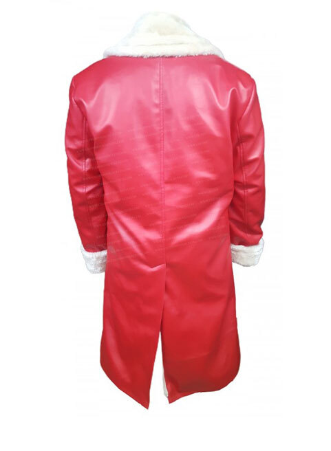 The Christmas Chronicles Santa Claus Leather Coat Shearling Fur Jacket