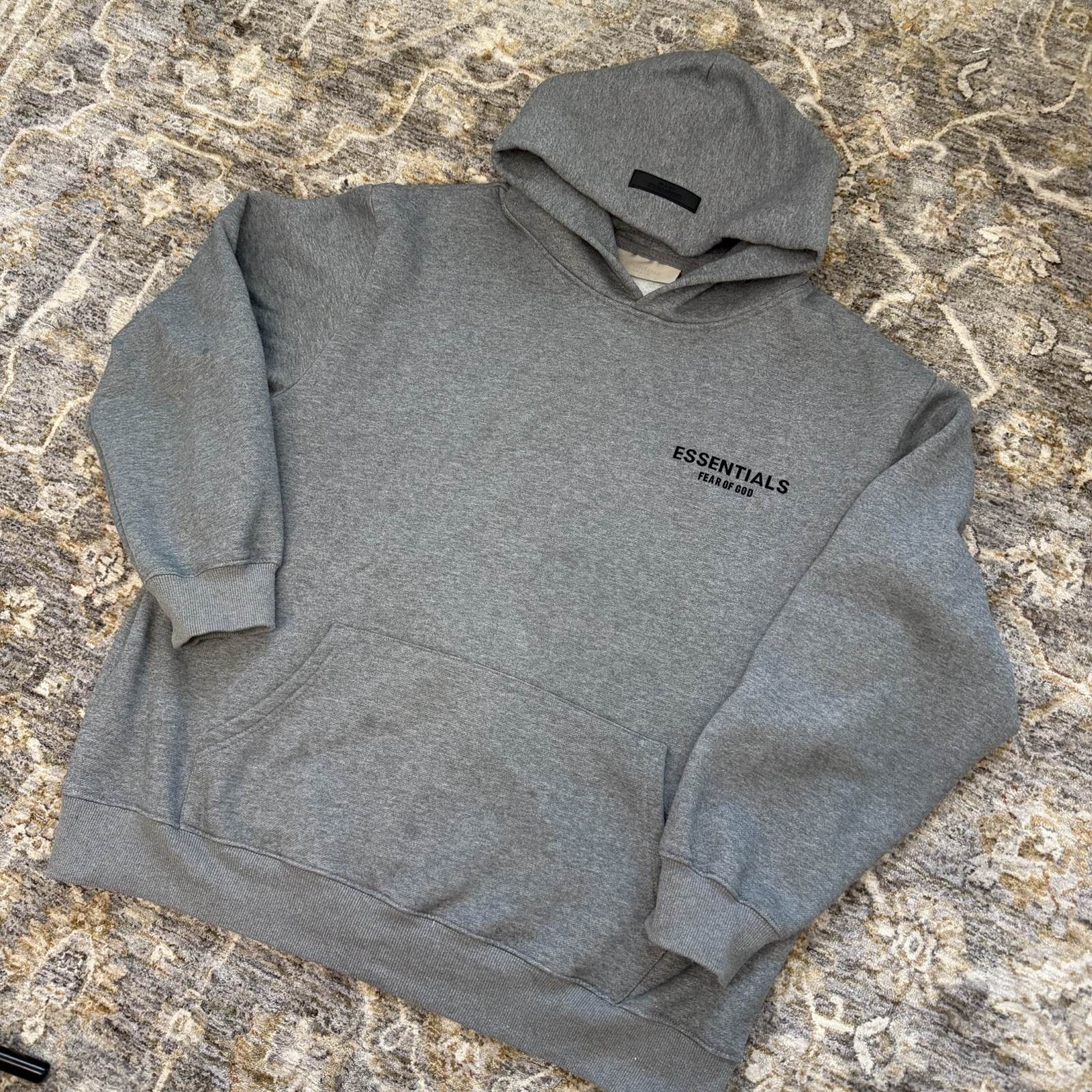 Essentials Fear of God Dark Oatmeal Hoodie