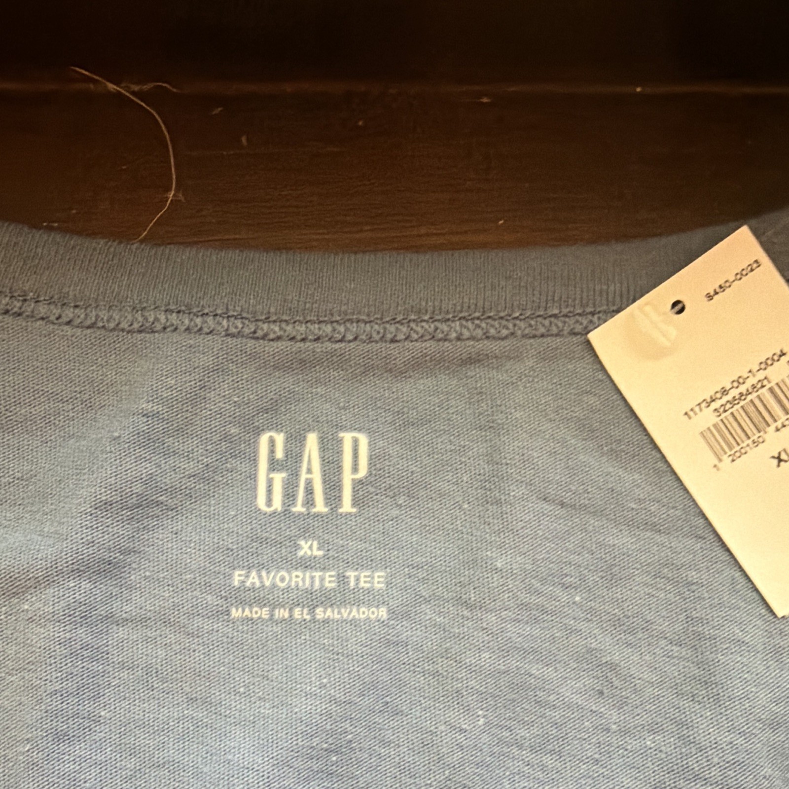 GAP Favorite Tee Men’s V-Neck Short Sleeve Solid Blue T-Shirt XL Regular
