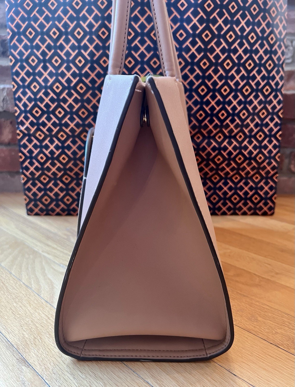 Tory Burch Light Sand Tan Small Ella Bio Tote