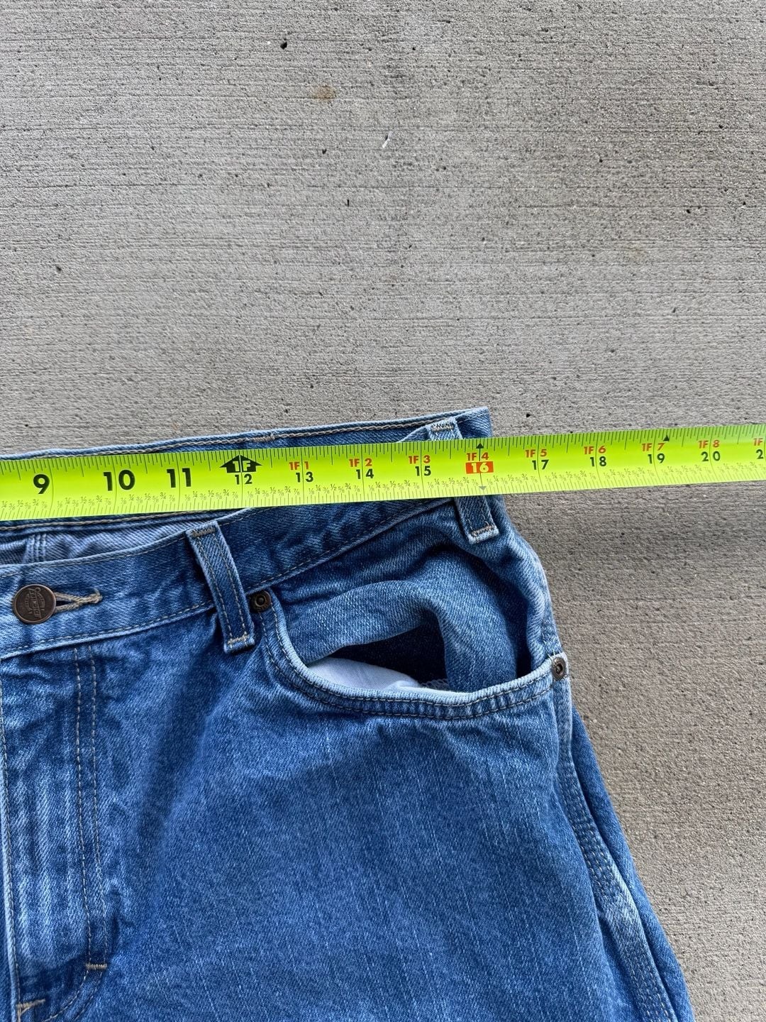 Dickies Carpenter Jeans 34×30 Blue Denim Work Pants