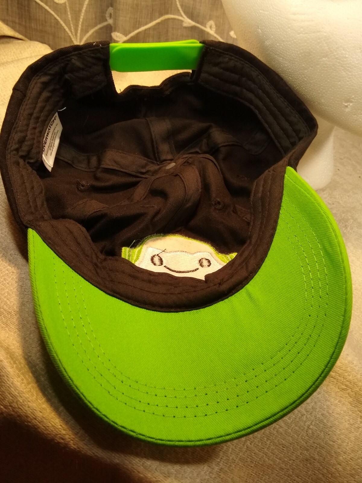 Overwatch Lucio Snapback Cap, Embroidered Logo, Black Canvas/Denim. Kid or Adult