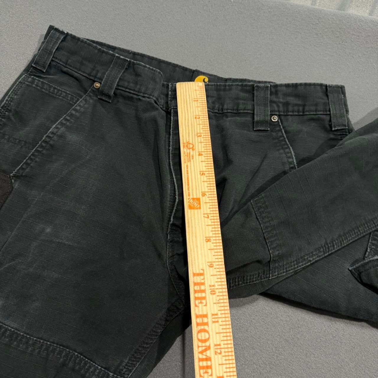Carhartt Relaxed Fit Ripstop Cargo Work Pants Black Men’s 33×32