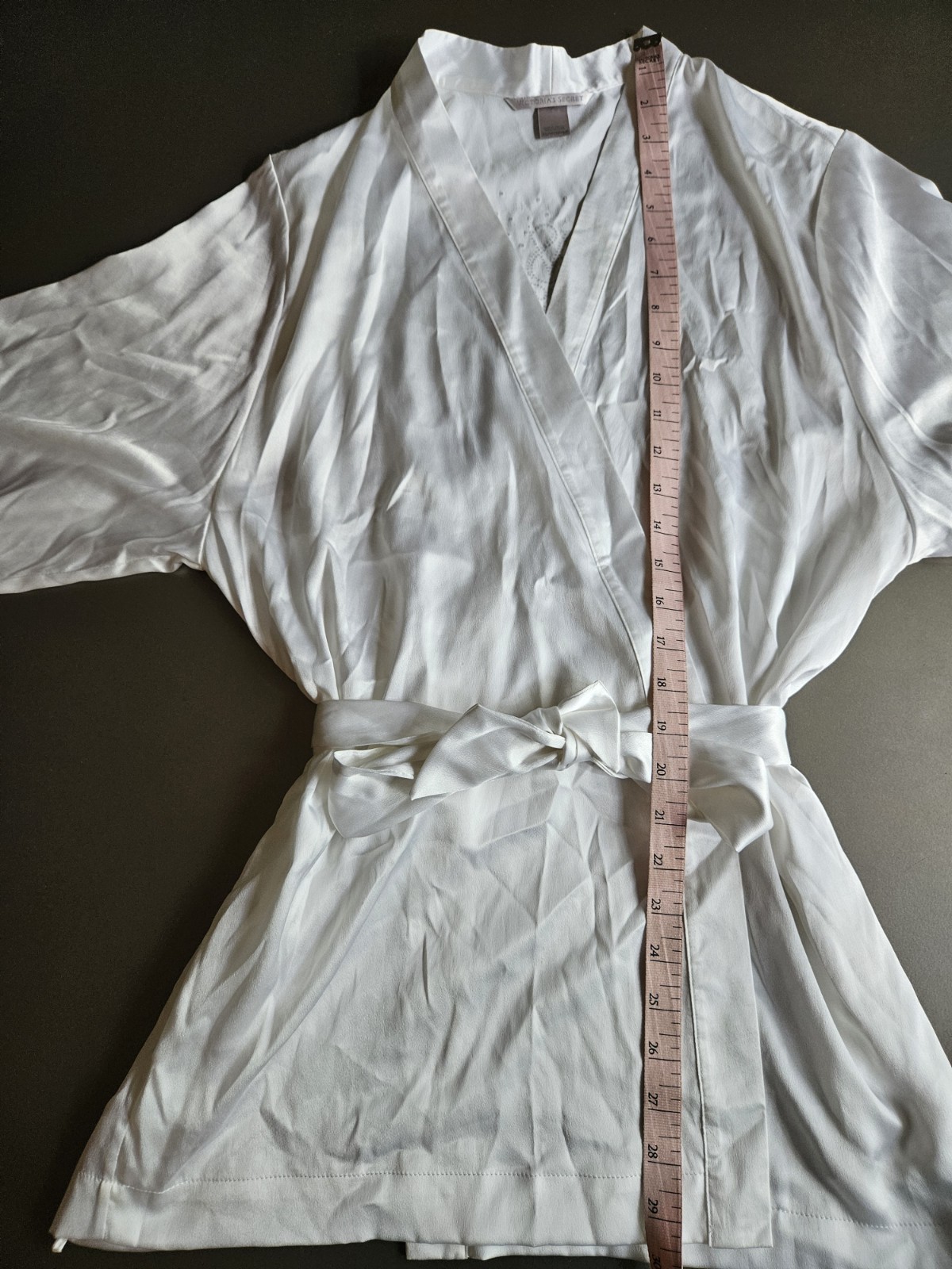 Victoria’s Secret Bombshell White Rhinestone Bling Robe 2010 Size XS/S