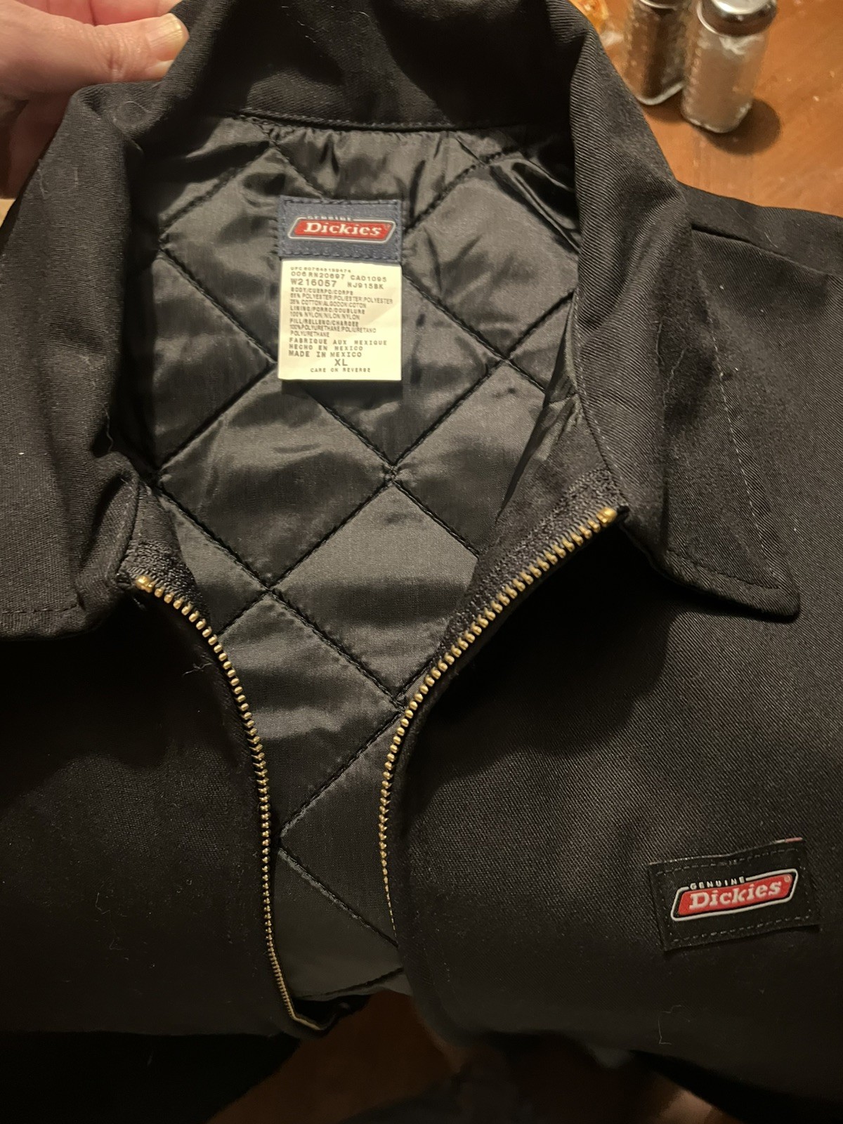 Dickies Insulated Eisenhower Front Zip Jacket – Black, Size XL