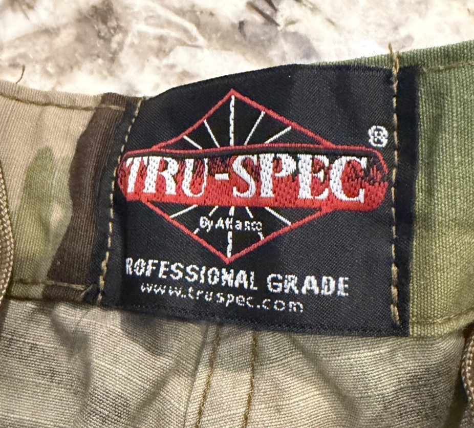 Tru-Spec Multicam Tactical Cargo Pants Mens Large Regular 35-39 Ripstop Army