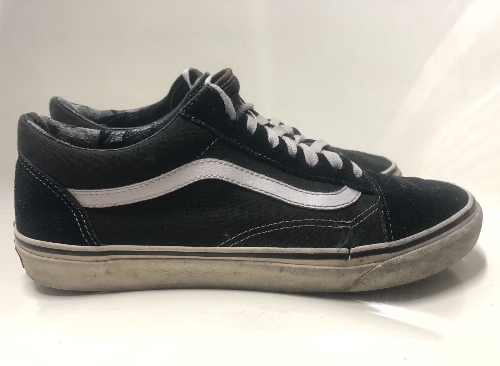 2017 VANS OLD SKOOL BLACK WHITE RED SUEDE CANVAS VN000D3HY28 Sneaker Men’s US 11