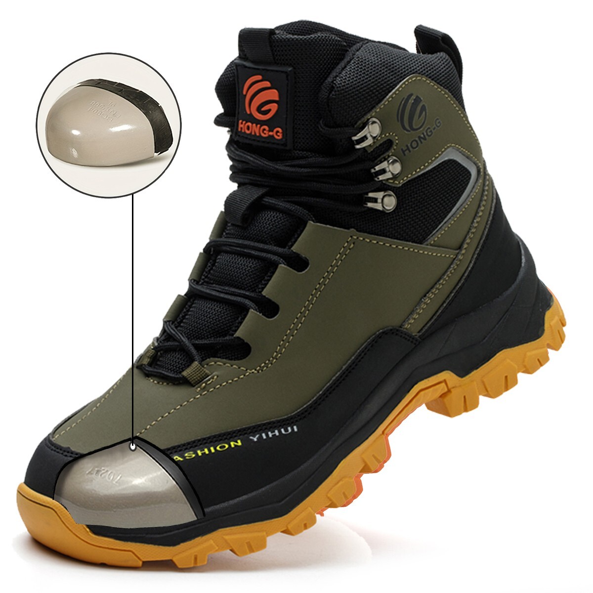 Mens Waterproof Work Boots steel toe sneakers Safety Shoes Indestructible shoes