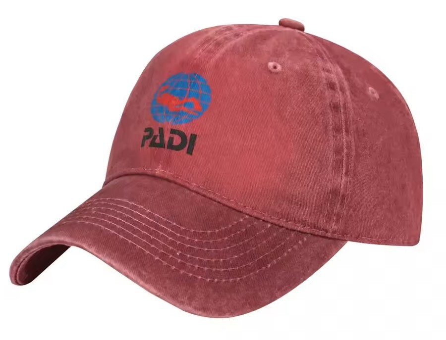 PADI Washed Logo Hat Unisex, Men’s, Women’s Baseball Ball Cap Scuba Diving