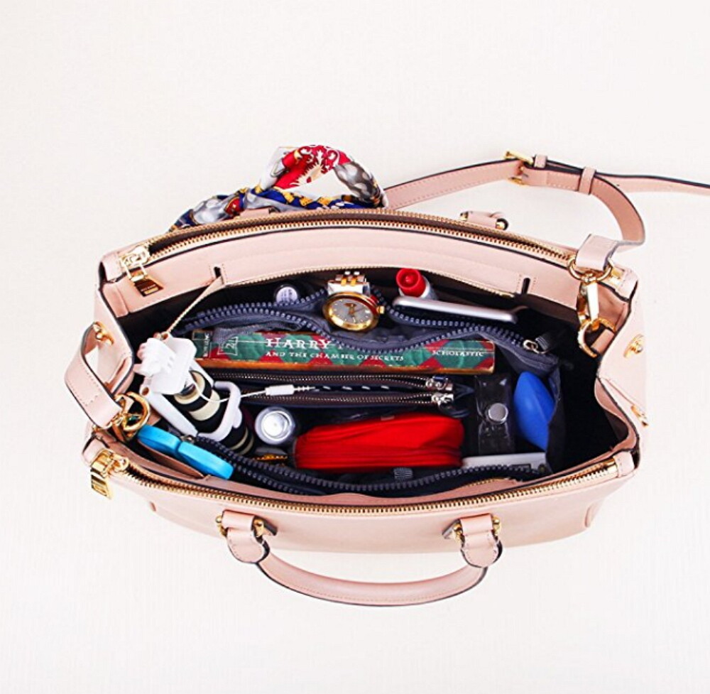 Women’s Travel Handbag Organizer Insert-Multi-Pocket Purse Liner, Tote Organizer