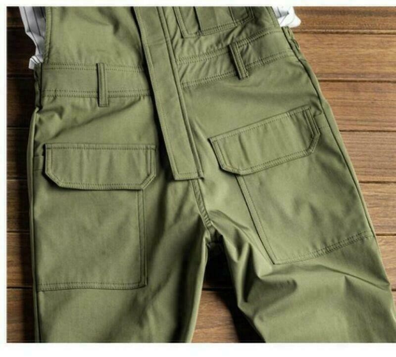 Mens Overalls Harem Pants Suspender Casual Formal Work Slim Fit Jumpsuit Outdoor
