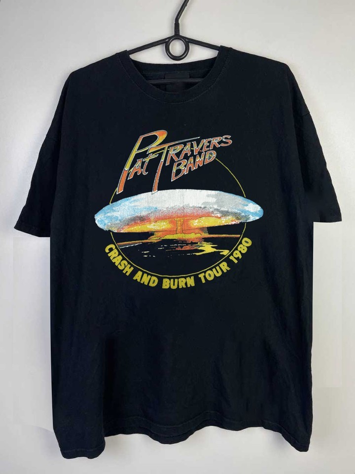 Vintage Pat Travers Band Crash and Burn Tour 1980 Unisex S-5XL Shirt AS129