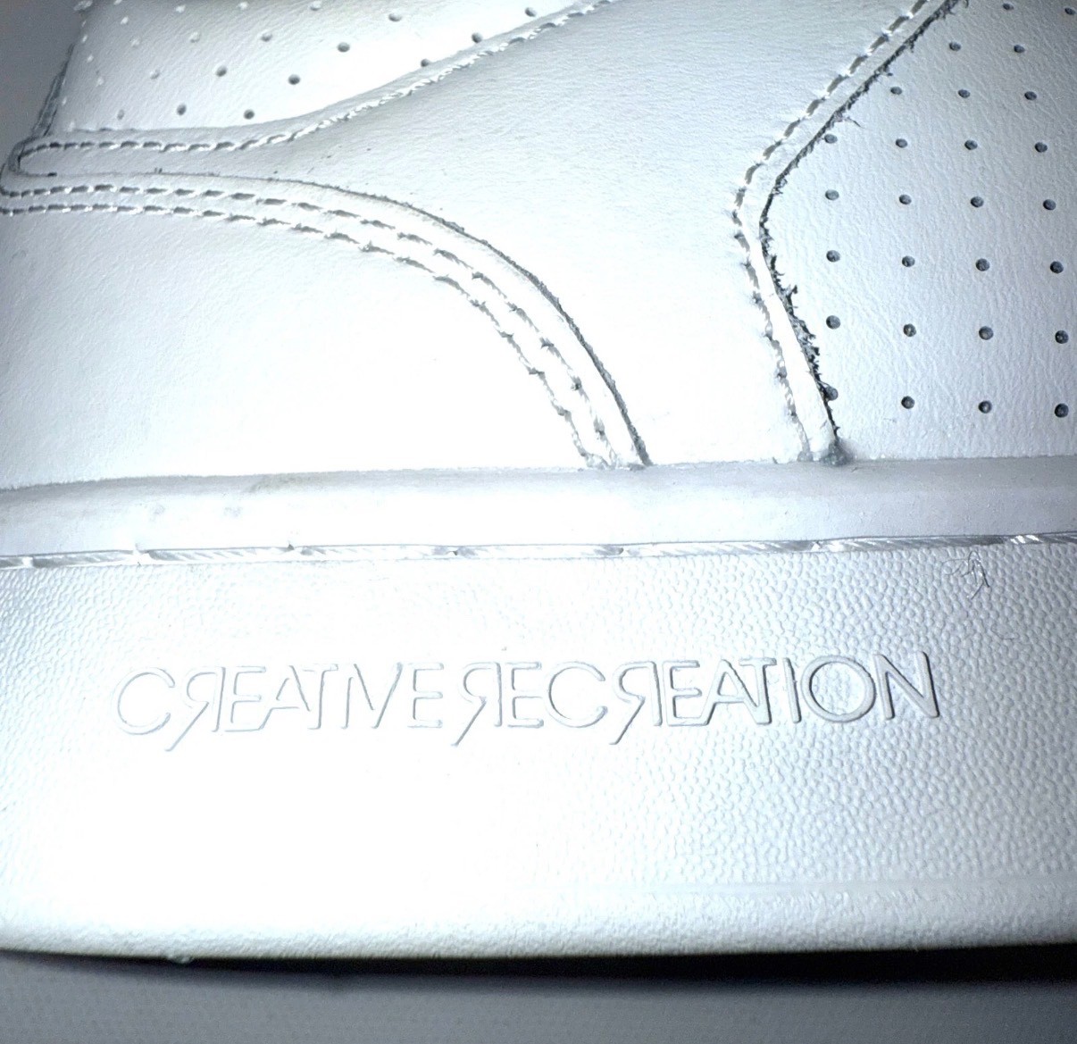 Mens Sz 7 Creative Recreation Cesario Lo XXI Pure White Leather Sneaker Clean