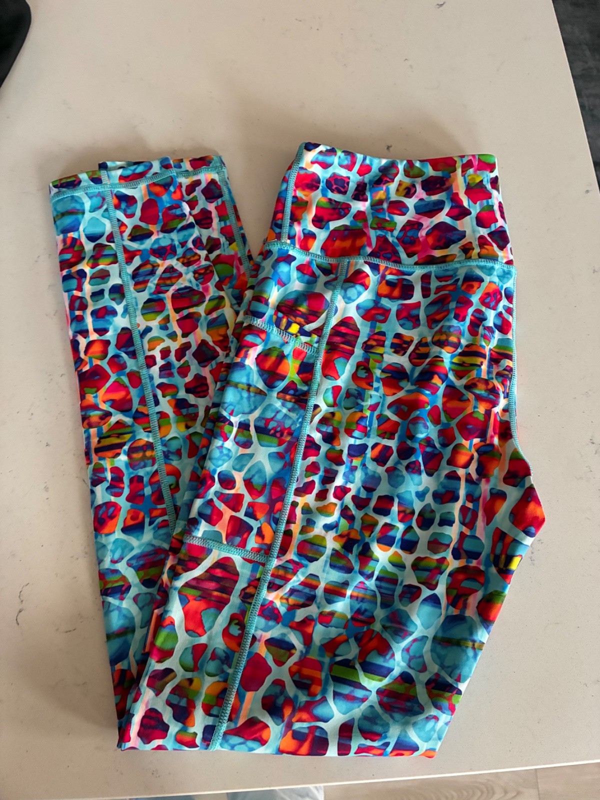 Constantly Varied Gear CVG Squat Proof Capri Multi Colored Leopard