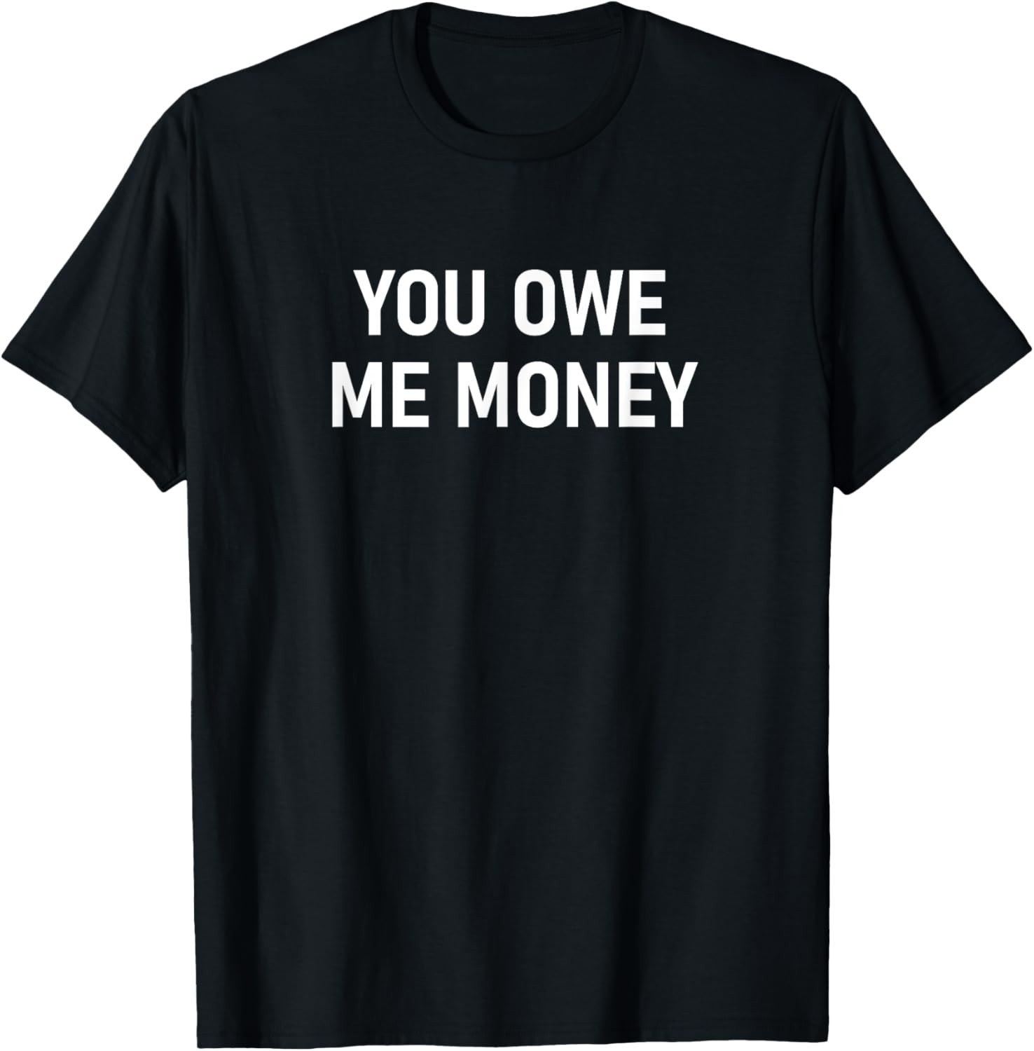 You Owe Me Money, funny, jokes, sarcastic T-Shirt
