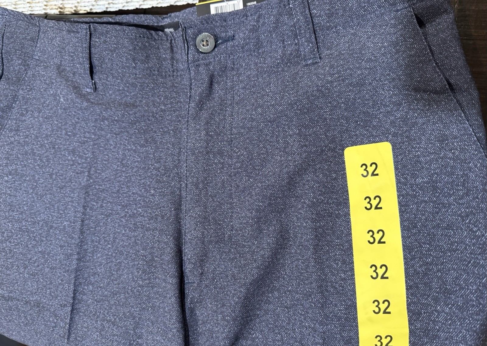 Pebble Beach Men’s Dry-Luxe Performance Comfort Waist Shorts blue Size 32 Waist
