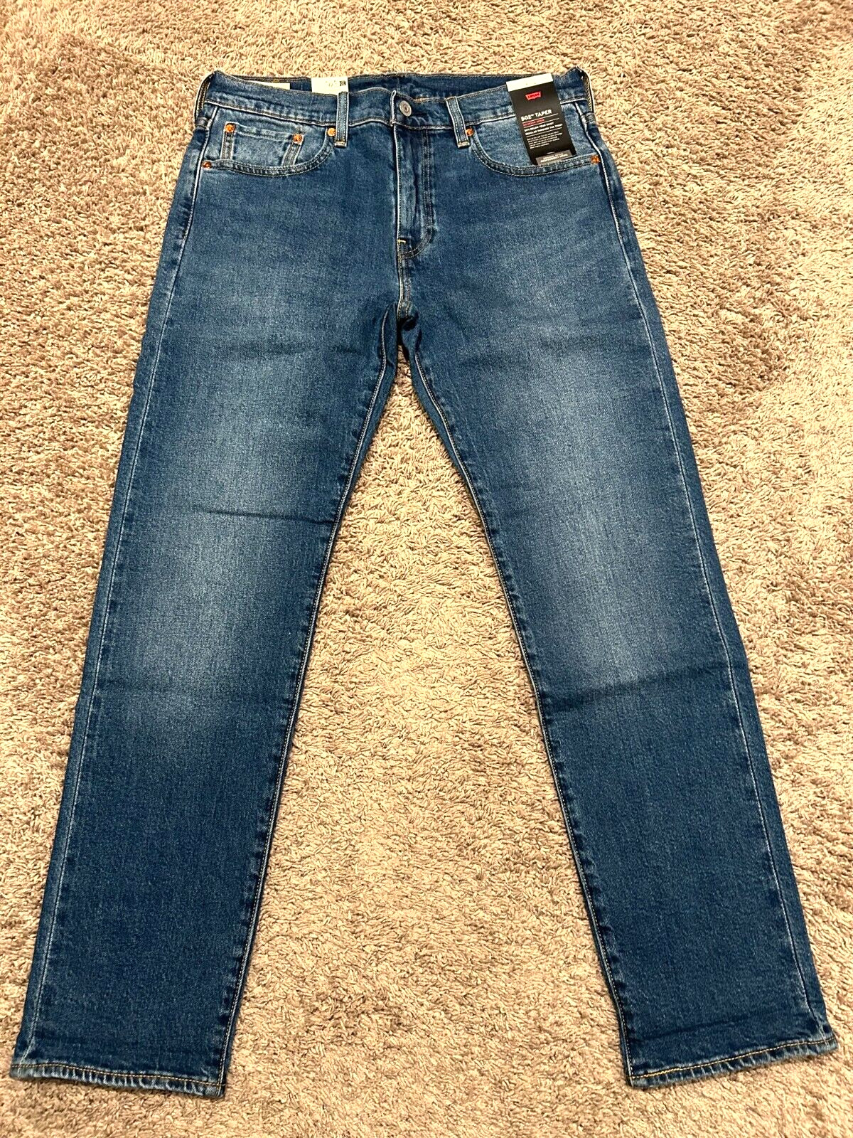 Levi’s Premium 502 Regular Taper Fit Selvedge Jeans WStretch Sizes RT$128 1295