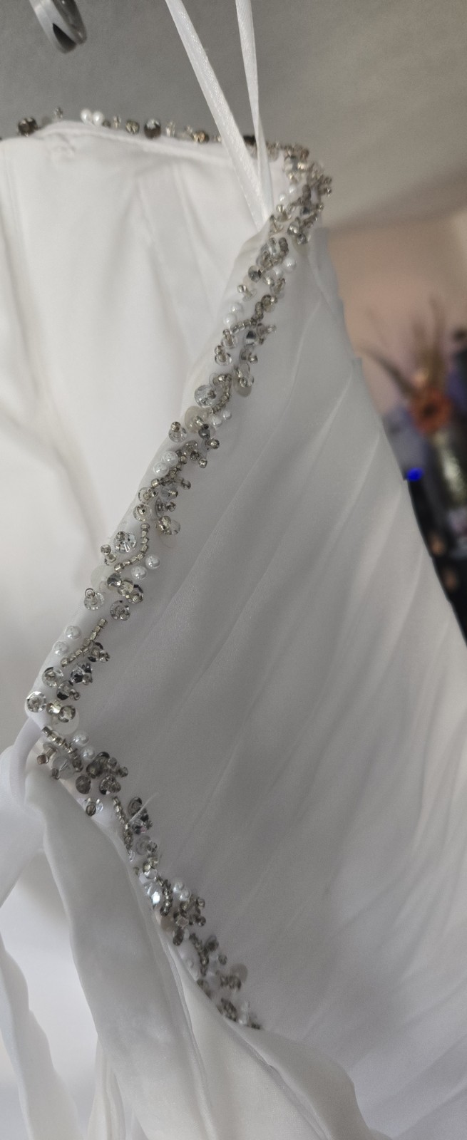 Mori Lee Voyage Beaded Formal Dress – Size 4 – White NWT – Madeline Gardner