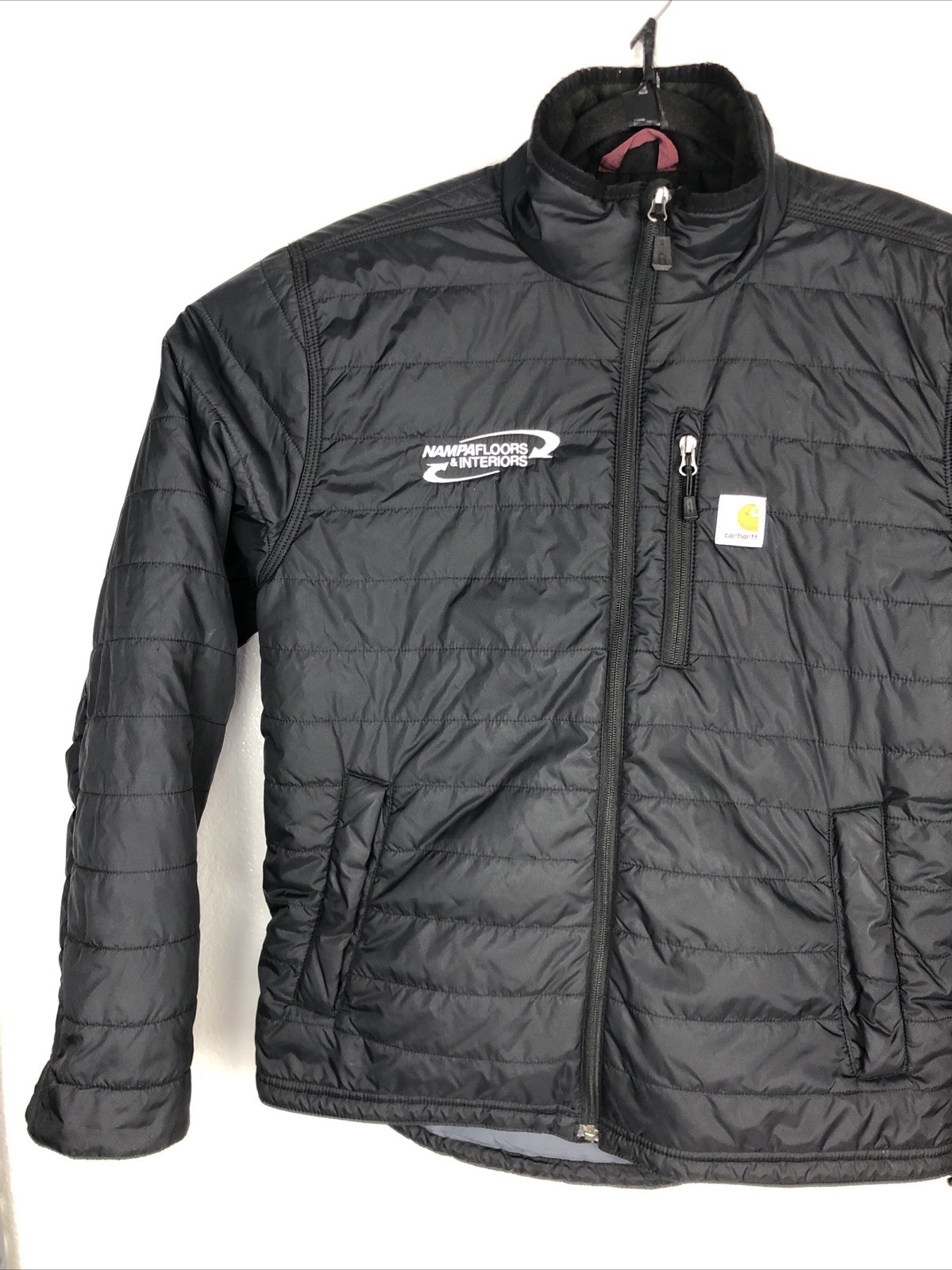 Carhartt Gilliam Rain Defender Jacket Men’s Medium Black Puffer Quilted Zip Up