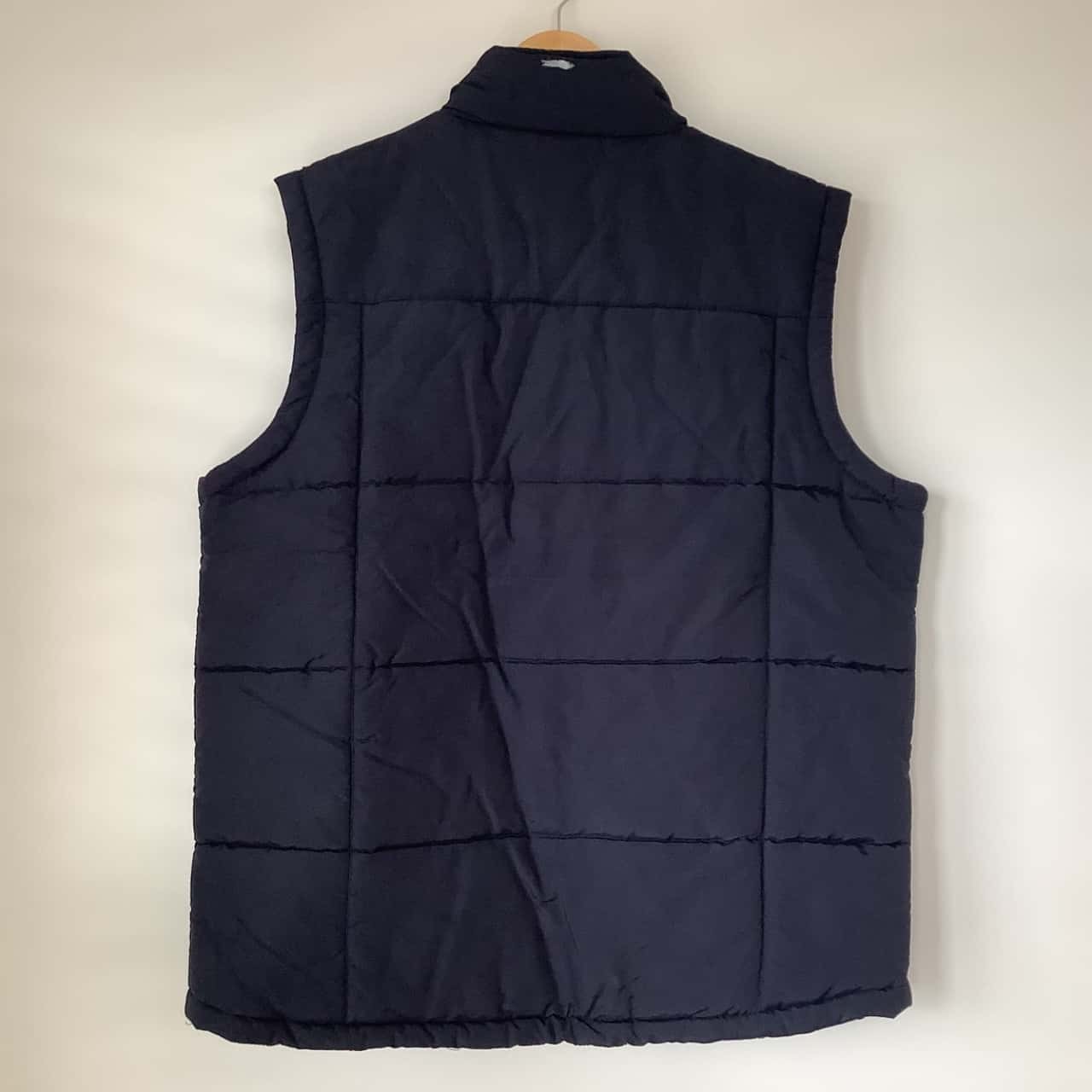 R.M. Williams Mens Puffer Vest Gilet Black Red Longhorn Embroidered Size XXL 2XL